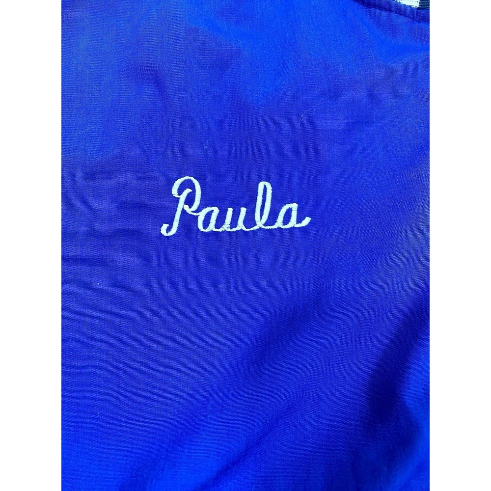 VTG 70's Varsity Bomber Jacket Womens SM Leechburg Cheerleader Paula Maple Sport - Picture 3 of 12